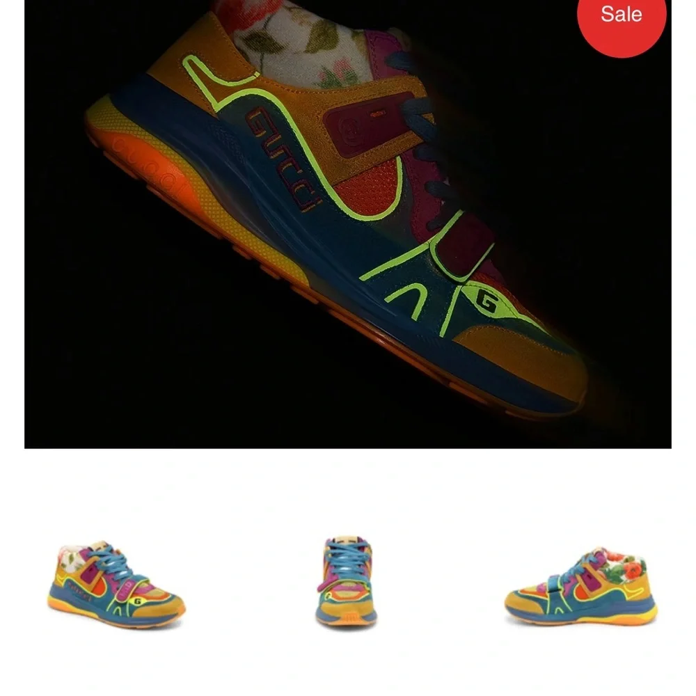 GUCCI ultrapace mid multi color sneakers - Picture 11 of 14